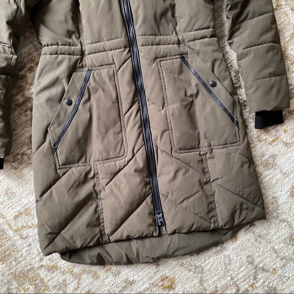 army green | winter coat parka | medium | guess - Picture 3 of 5